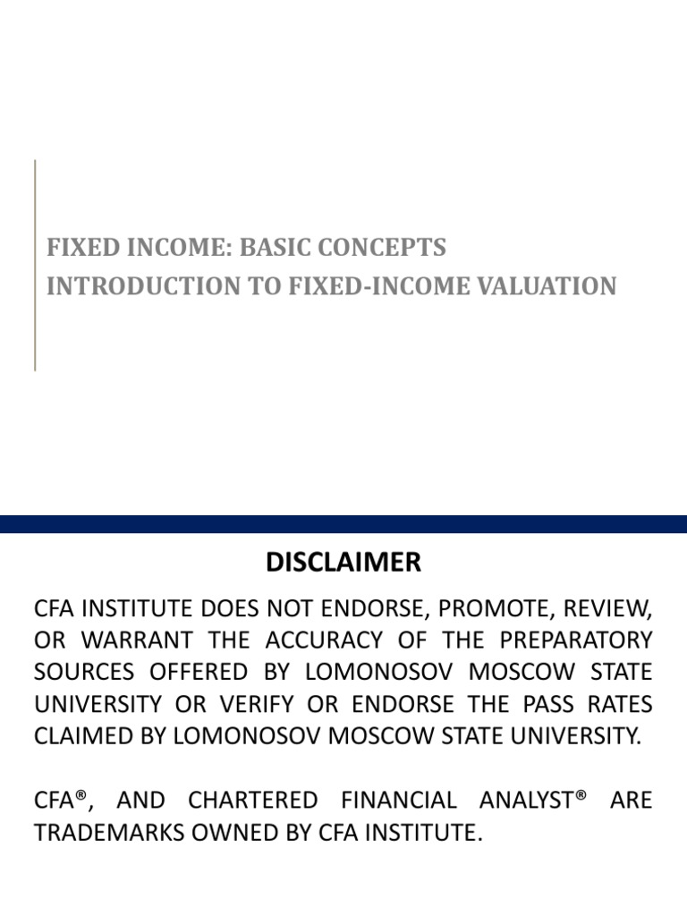 Fixed Income - Reading 52 | PDF | Bonds (Finance) | Yield (Finance)