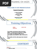 Msds Presentation | PDF | Safety | Chemistry