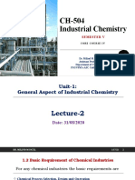 CH-504 Industrial Chemistry: Semester V