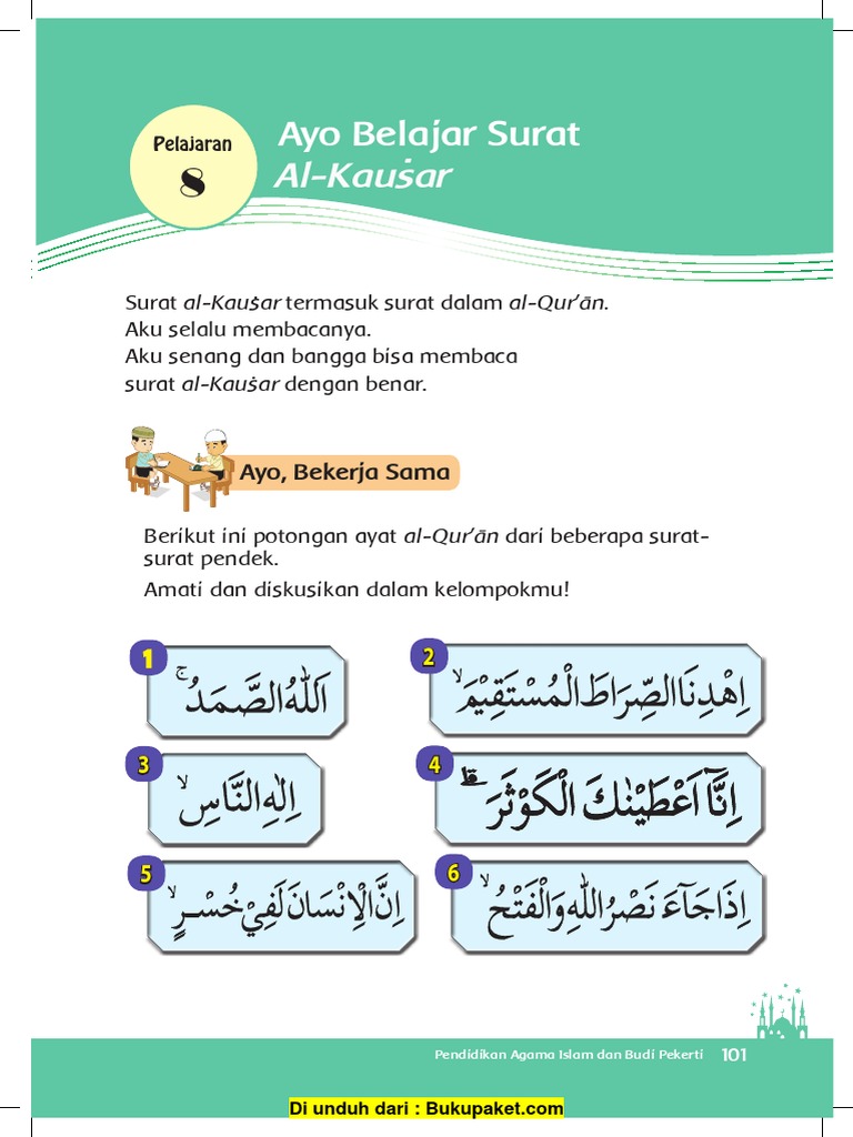Pelajaran 8 Ayo Belajar Surat Al Kausar Pdf