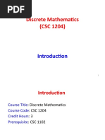 Discrete Mathematics (CSC 1204)