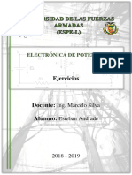 ELECTRÓNICA DE POTENCIA: Ejercicios 2018-2019