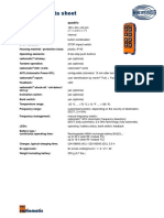 Technical Data Sheet: Transmitter: Quadrix