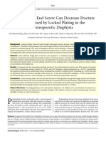 A Nonlocking End Screw Can Decrease Fracture Risk Caused by Locked Plating in The Osteoporotic Diaphysis