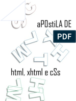 HTML, XHTML E CSS