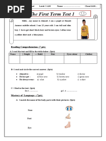 ?2MS First Term Test & Exam ?