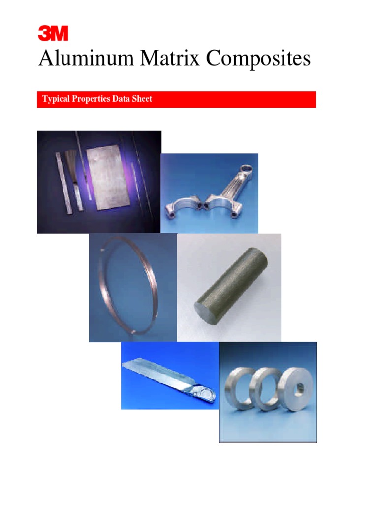 Aluminum Matrix Composites Typical Properties Data Sheet AMCData