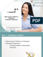 3 - Admitting A Patient
