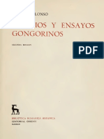 Alonso, Dámaso, Estudios y Ensayos Gongorinos PDF