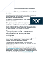 Preguntas de Opción Múltiple Son Elementales para Redactar Encuestas