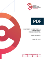 Documento Respuesta Comentarios - Precisiones Ritel PDF