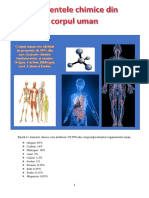 Proiect Chimie Elementele Chimice Din Organismul Uman PDF