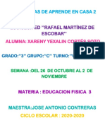 Tarea de La Alumna Xareny Yexalin Cortes Soto Del 3C Turno Vespertino Tarea Del Plato Del Bien Comer D Eeducacion Fisica PDF