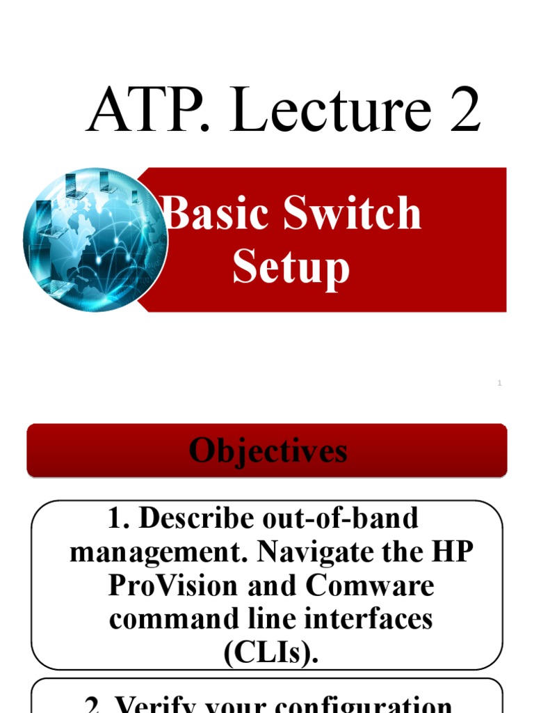 ATP. Лекция 2. Basic Switch Setup | PDF | Command Line Interface | Ip ...
