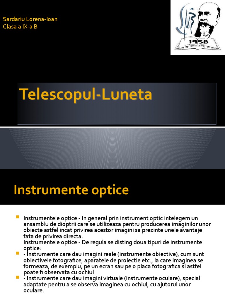 Instrumente Optice | PDF