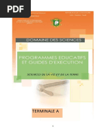 Programme Terminale A PDF