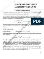 Determinación del orden de reacción de la descomposición del peróxido de hidrógeno