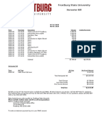 Frostburg State University: Semester Bill