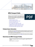 MPLS Transport Profile: Finding Feature Information