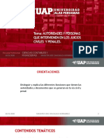 Tema: Autoridades Y Personas Que Intervienen en Los Juicios Civiles Y Penales