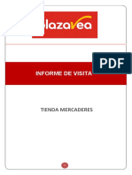 Informe de Visita Tienda - Plaza Vea - Mercaderes