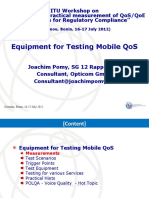 Equipment For Testing Mobile Qos
