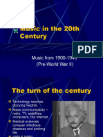 20th Century Music: From Impressionism to Twelve-Tone