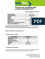 Certificado de Calibración