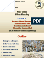 Mechanical Engineering Department Urban Planning Unit Three