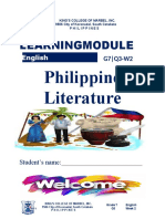 Learningmodule: Philippine Literature