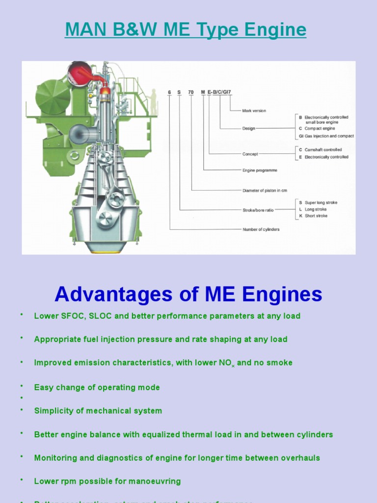MAN B&W ME Type Engine | PDF | Pump | Valve