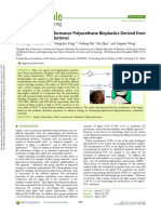 Renewable High-Performance Polyurethane Bioplastics Derived From