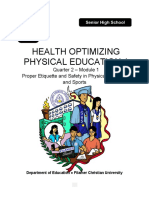 Health Optimizing Physical Education 1