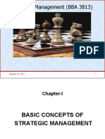 Chapter I - Basic Concepts of Strategic Management