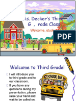 Ms. Decker's Third-G Rade Class: Welcome, Students!