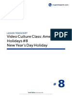 Video Culture Class: American Holidays #8 New Year's Day Holiday