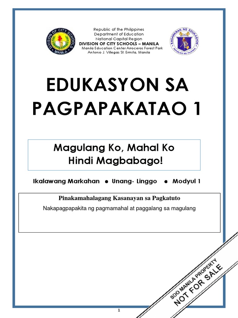 EsP 1 - Q2 - Mod1 | PDF