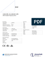 Invertek Drives ODE-3-320180-3042 Datasheet PDF