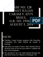 Infant Caram v. Segui