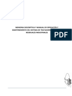 Memoria Descriptiva y Manual de Operacion y Mantenimiento PTAI - v1 PETROLERA