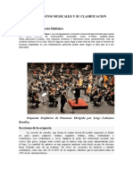 Instrumentos Musicales Y Su Clasificacion: Orquesta Sinfónica de Panamá. Dirigida Por Jorge Ledezma Bradley