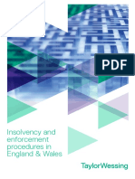 Insolvency and Enforcement Procedures in England & Wales