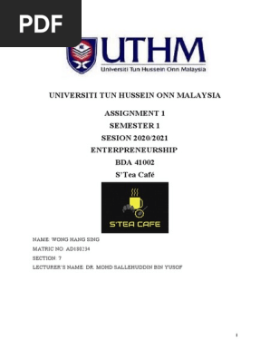 CAFE business plan