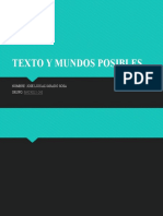 Texto y Mundos Posibles