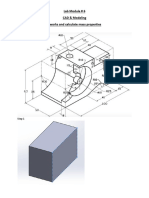 Lab Module # 6 CAD & Modeling Create Following Part in Solidworks and Calculate Mass Properties