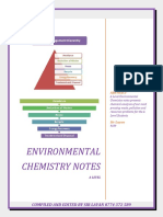 Environmental Chemistry Notes: Compiled and Edited by Sir Layan 0774 372 589
