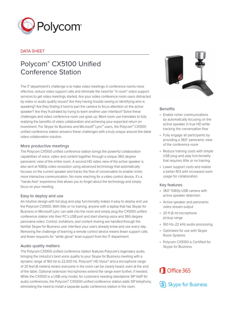 Polycom Cx5100 Pdf _ User’s Guide for Polycom CX5100 Unified ...