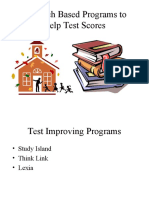 Research Based Programs To Help Test Scores