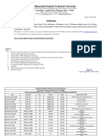 Himachal Pradesh Technical University July 2020 date sheet