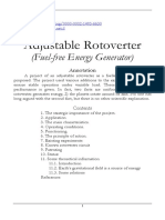 Adjustable Rotoverter Fuel-Free Energy G